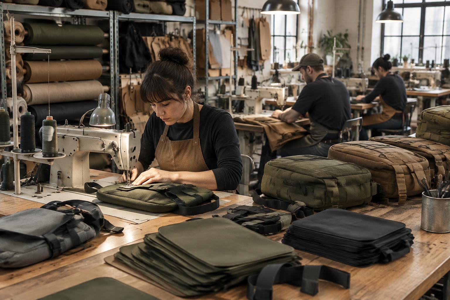 Fabricación de textiles y bolsos con lencería hotelera, toallas y bolsas de viaje terminadas